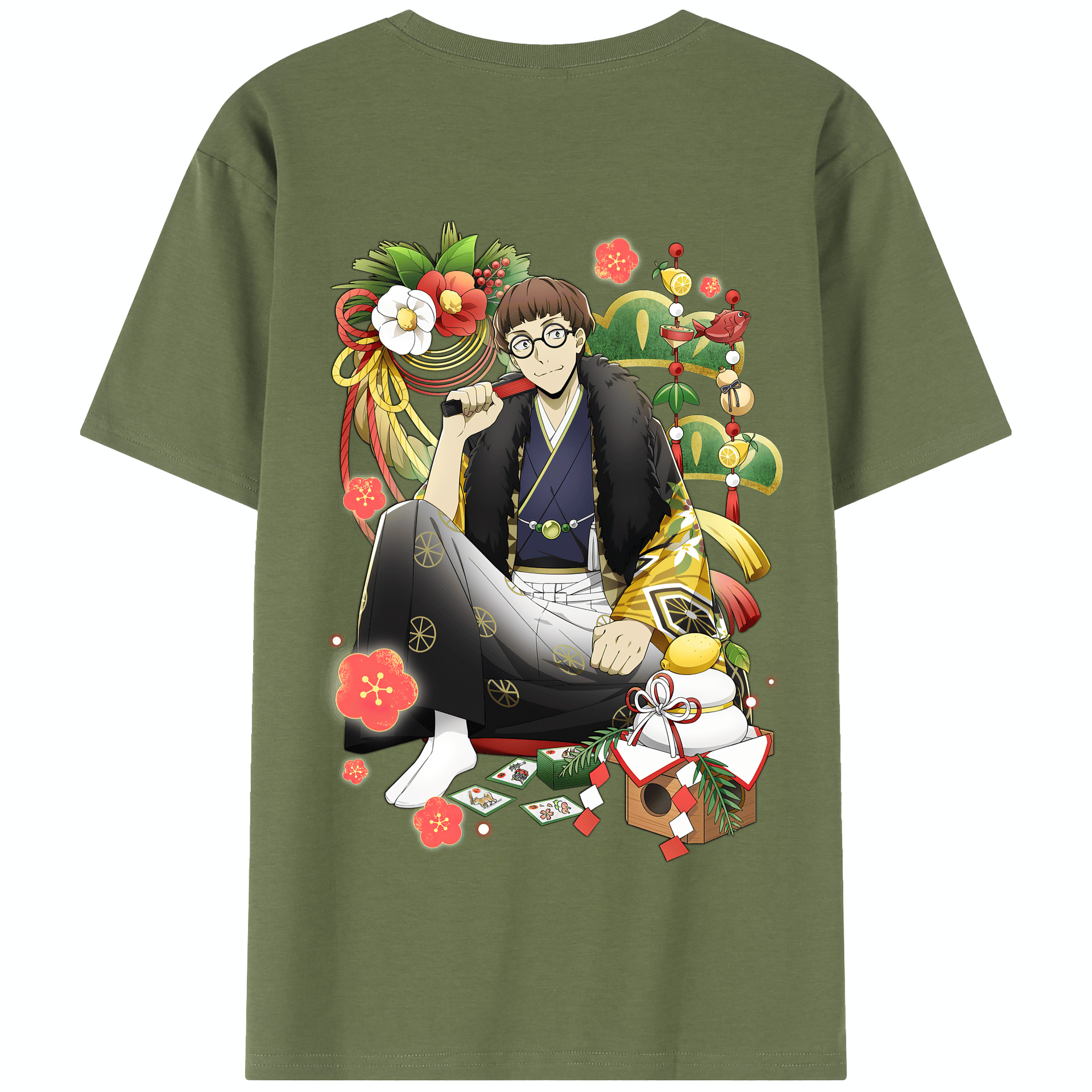 （画像用） 文豪ストレイドッグス Bungo Stray Dogs 綿100％半袖Tシャツ（背面プリント）